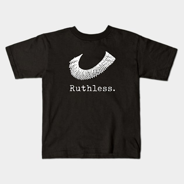 Abortion Rights - Women's Rights - Ruthless - Funny Kids T-Shirt by Design By Leo